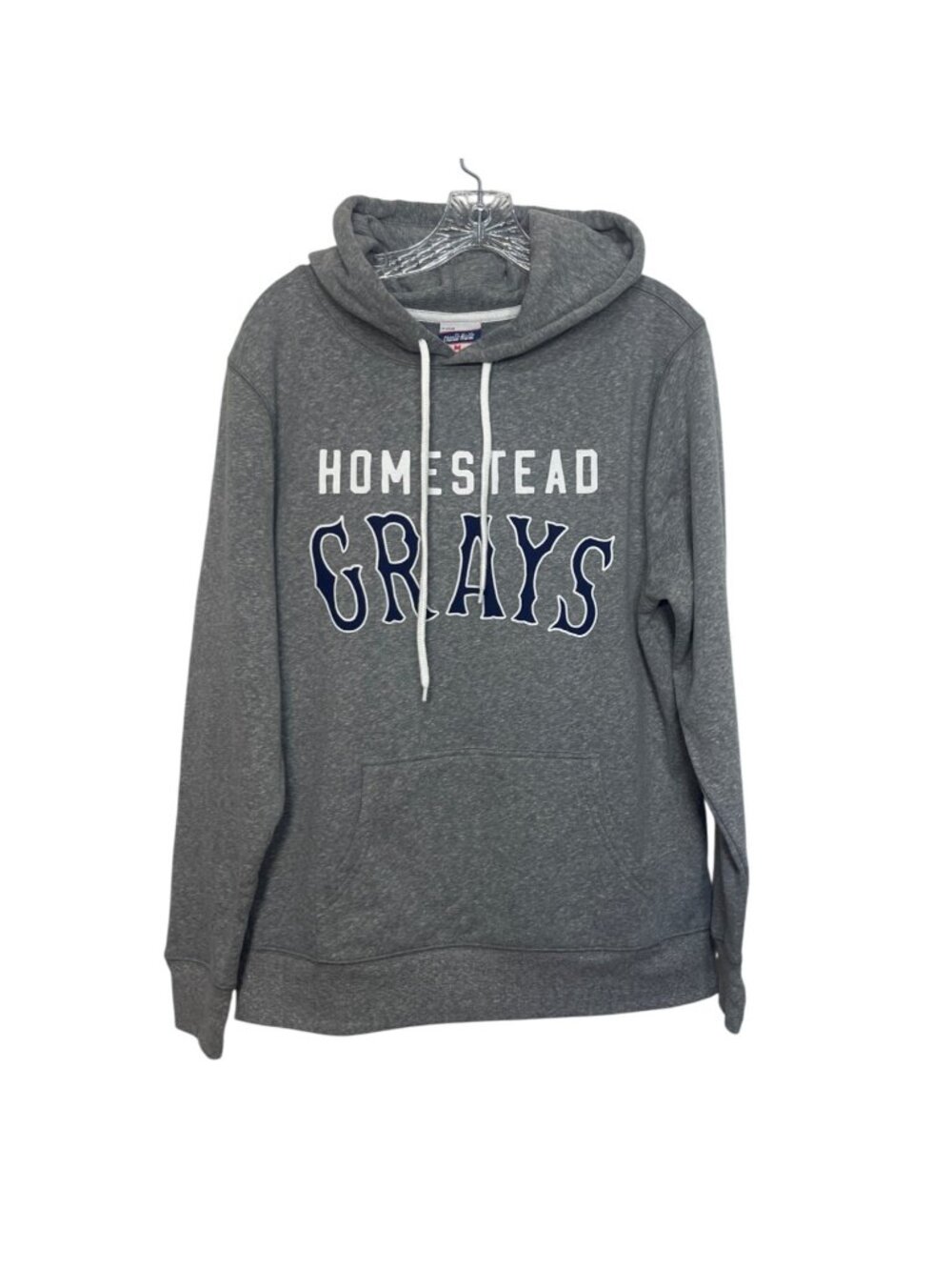 Homestead Grays Charlie Hustle Hoodie Sweatshirt Medium Gray New Baseball